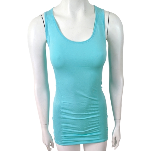 Calia Seamless Core Tank Top Workout Athletic Top NWT Womens XS Teal Blue - Picture 2 of 10